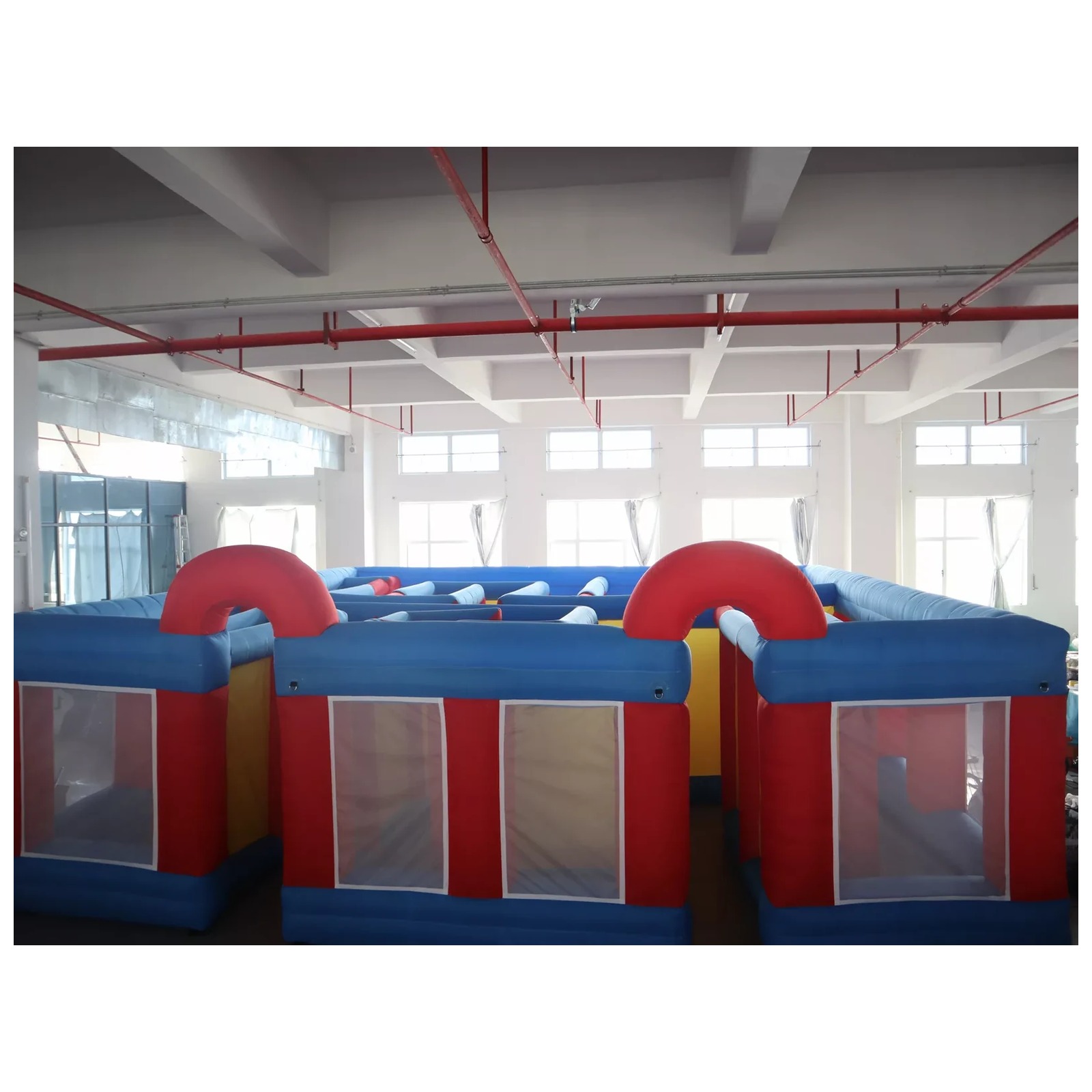 Kids Outdoor Inflatable - Grande Labirinto Gonfiabile a Doppio Arco