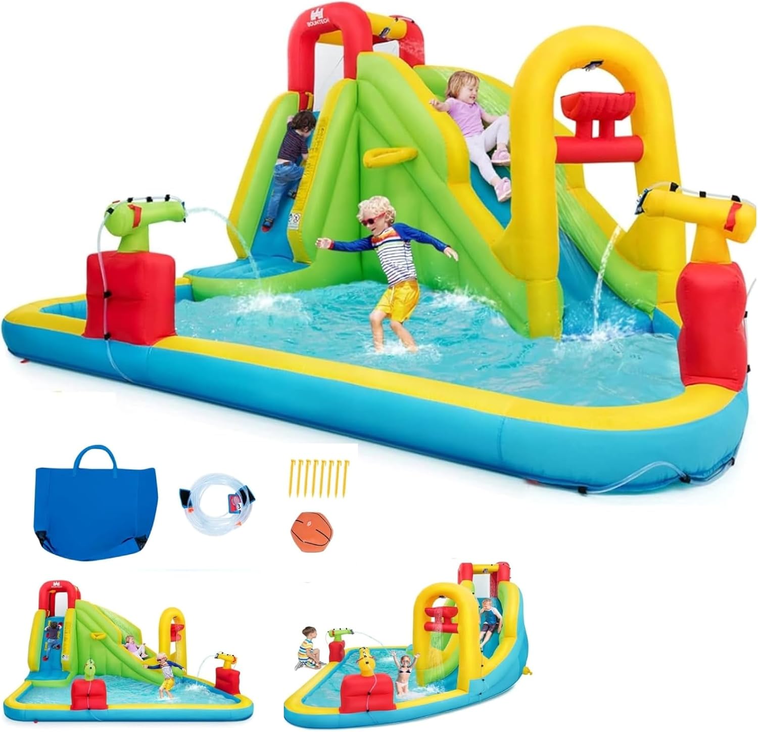 Kids Outdoor Inflatable - Mega Parco Acquatico Gonfiabile per Bambini