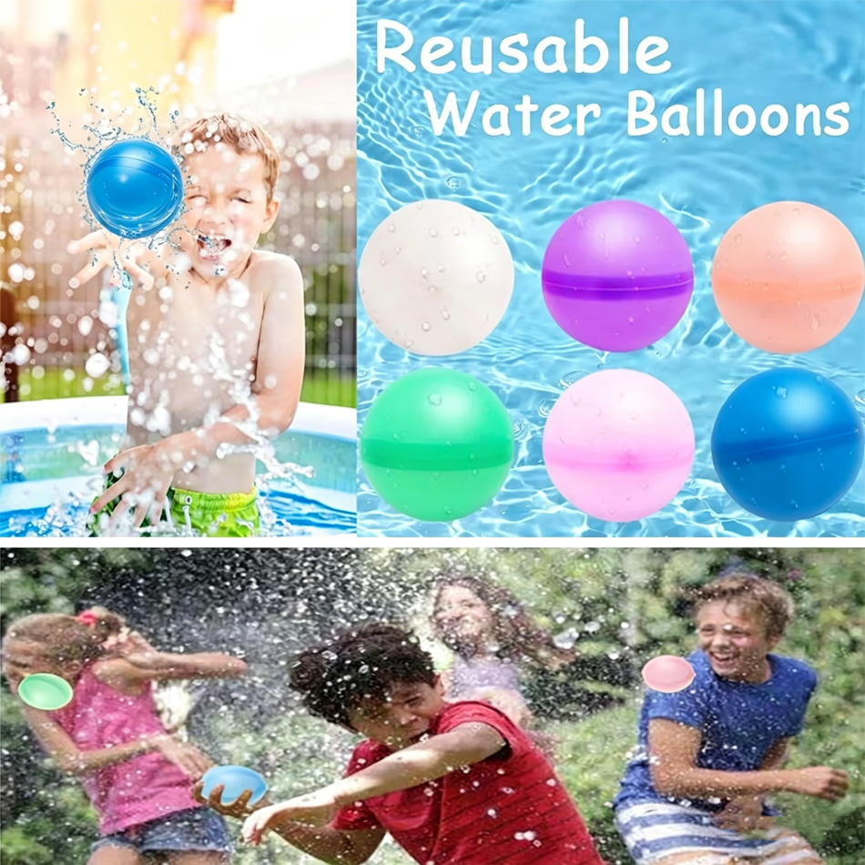 Kids Outdoor Water Play - Palloncini d'acqua riutilizzabili, giocattoli con riempimento