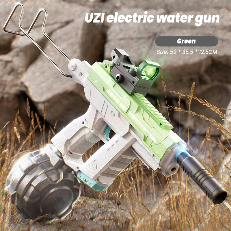 Kids Outdoor Nature Play - Pistola ad Acqua Elettrica UZI Space