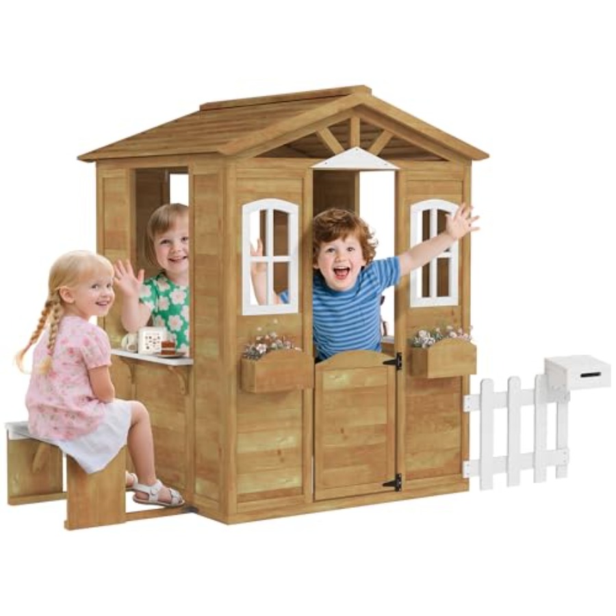 Kids Outdoor Nature Play - Casetta da gioco per esterni per