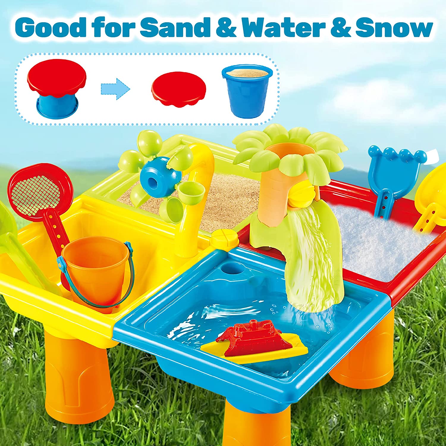 Beach Table Sand Play Toys gio - Kids Outdoor Water Play recensione e prezzo