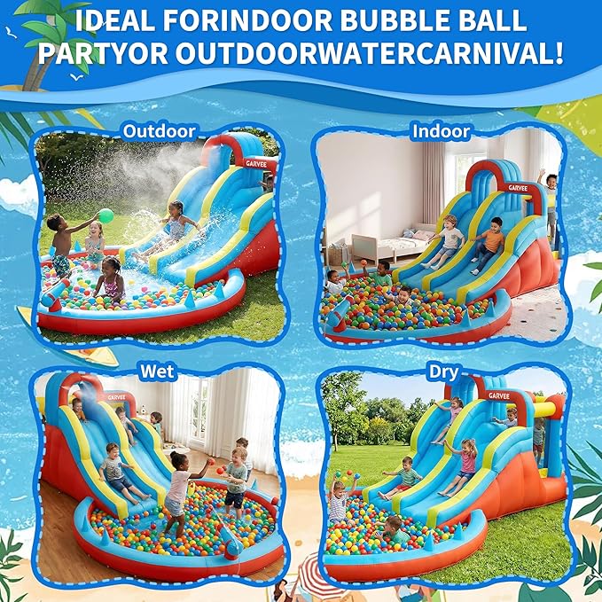 Parco acquatico gonfiabile 8-i - Kids Outdoor Inflatable recensione e prezzo