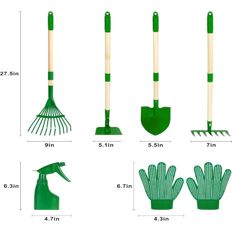 Set di 7 Attrezzi da Giardinag - Kids Outdoor Yard Tools recensione e prezzo