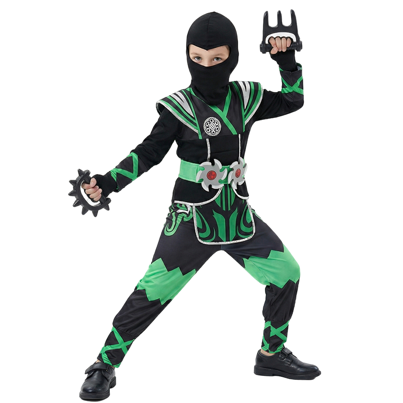 Costume da Ninja Verde per Bam - Kids Outdoor Ninja Warrior Course recensione e prezzo
