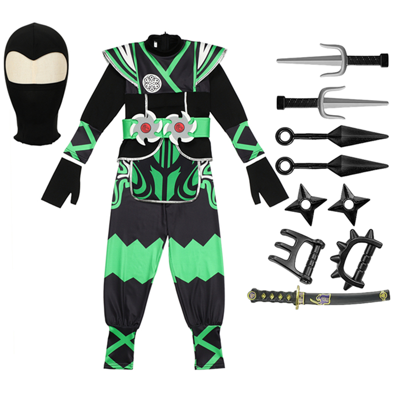 Costume da Ninja Verde per Bam - Kids Outdoor Ninja Warrior Course recensione e prezzo