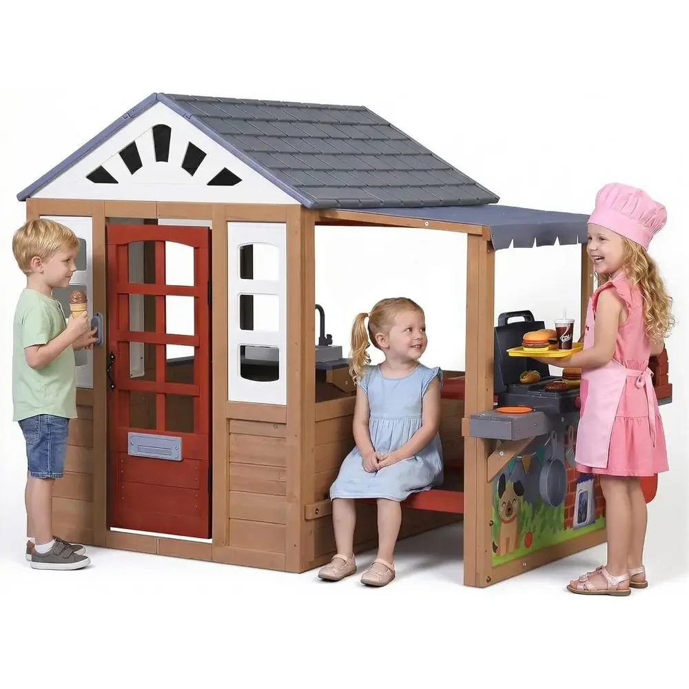 Casetta da gioco in legno per  - Kids Outdoor Bbq recensione e prezzo