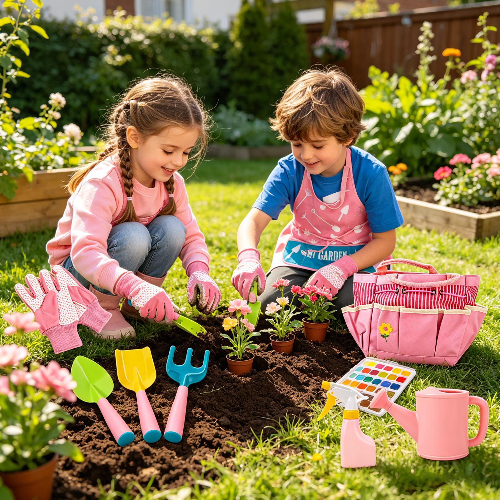 Kit da giardinaggio per bambin - Kids Outdoor Yard Tools recensione e prezzo