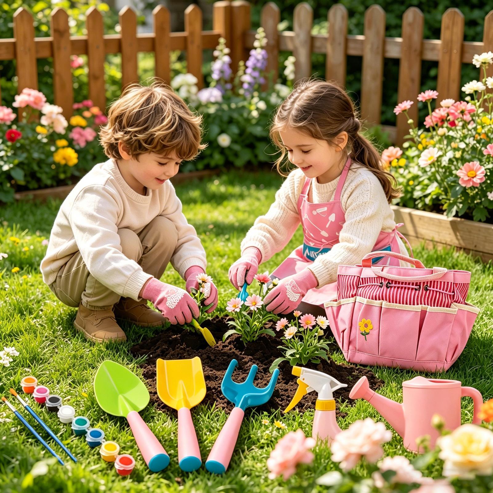 Kit da giardinaggio per bambin - Kids Outdoor Yard Tools recensione e prezzo