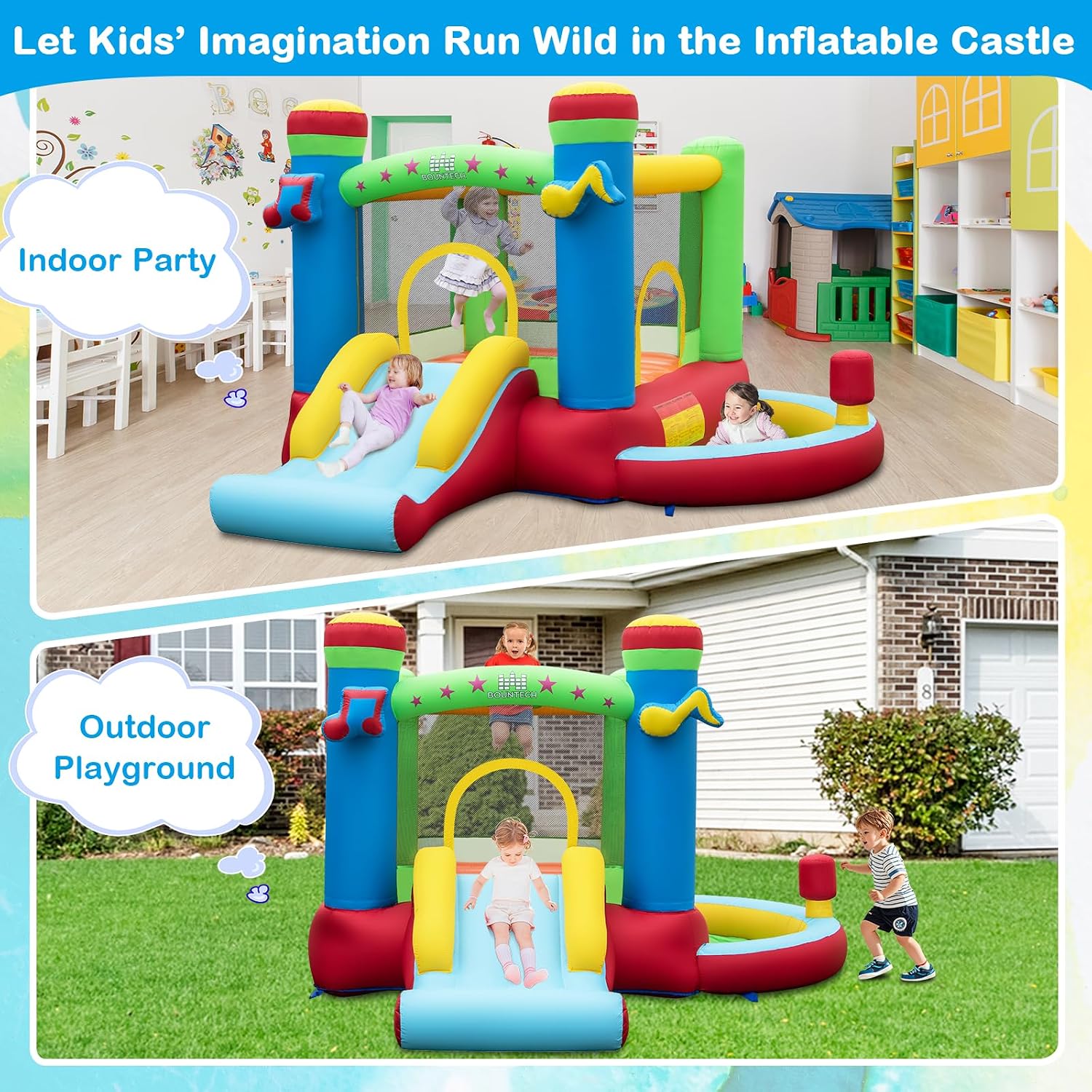 Casa Gonfiabile con Piscina di - Kids Outdoor Inflatable recensione e prezzo