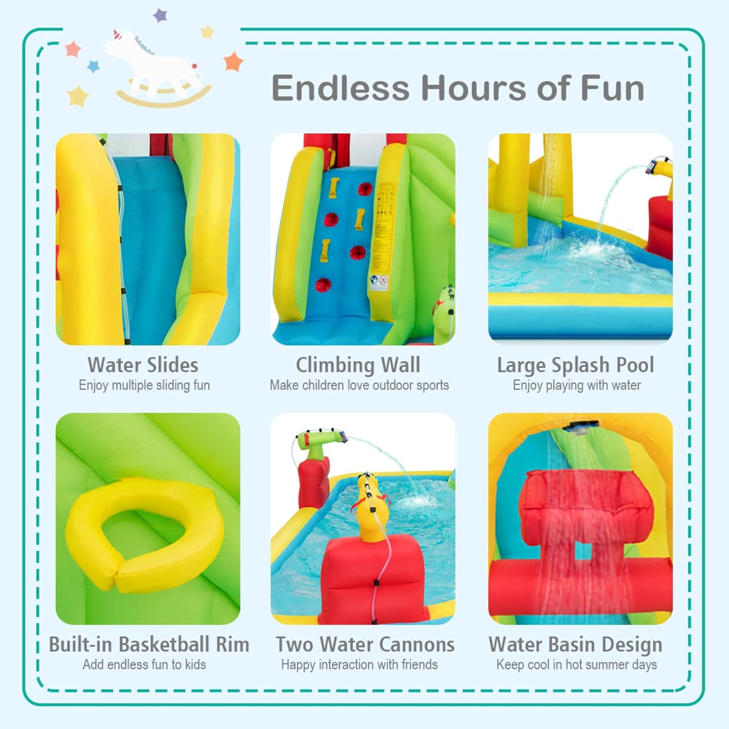 Mega Parco Acquatico Gonfiabil - Kids Outdoor Inflatable recensione e prezzo