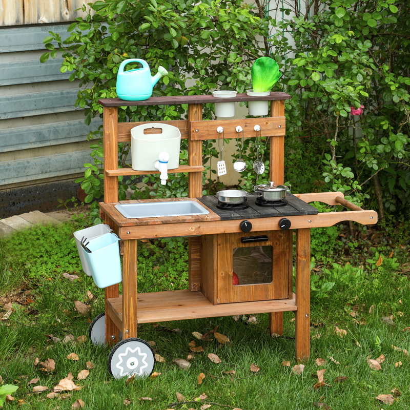 Cucina di Legno Montessori per - Kids Outdoor Mud Kitchen recensione e prezzo