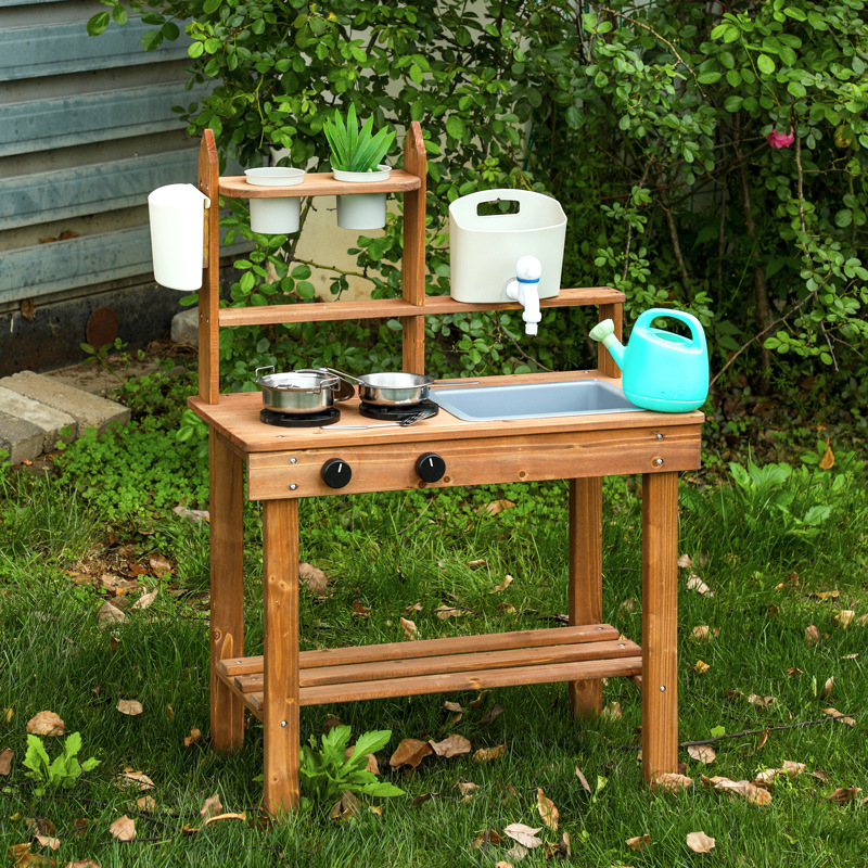 Cucina di Legno Montessori per - Kids Outdoor Mud Kitchen recensione e prezzo