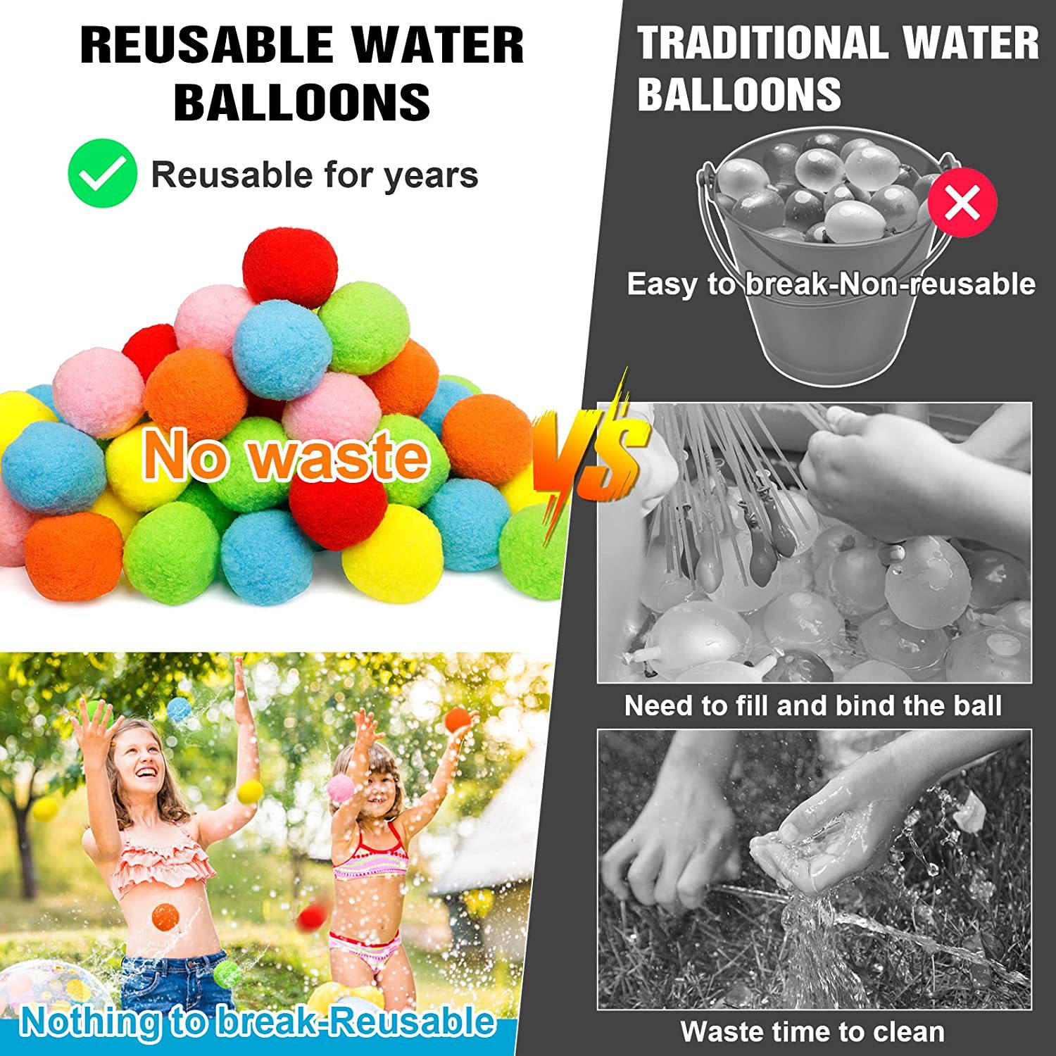12/30/60 pezzi palloncini d'ac - Kids Outdoor Water Play recensione e prezzo